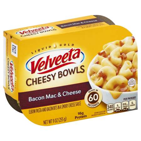 Velveeta Dinner Macaroni & Cheese Bacon Bowl 9 oz., PK6 10021000052599